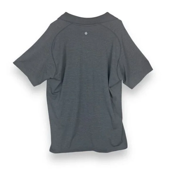 Lululemon Mens Performance Polo Size XXL Gray Short Sleeve‎ Golf Sporty Athletic - Picture 11 of 11